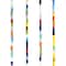 12 Pack: Multicolor Faceted Glass Tube Beads, 4mm by Bead Landing™